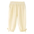 thumbnail image 3 of LYHaoo Lightweight Kids Long Pants For Boys And Girls Air Conditioning Sun Loose Fit Casual Trousers Boys Pants(Yellow), 3 of 7