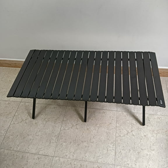 ‌KKO Beach Tables   Lightweight Roll-Up Table Aluminum Low Portable Picnic Table