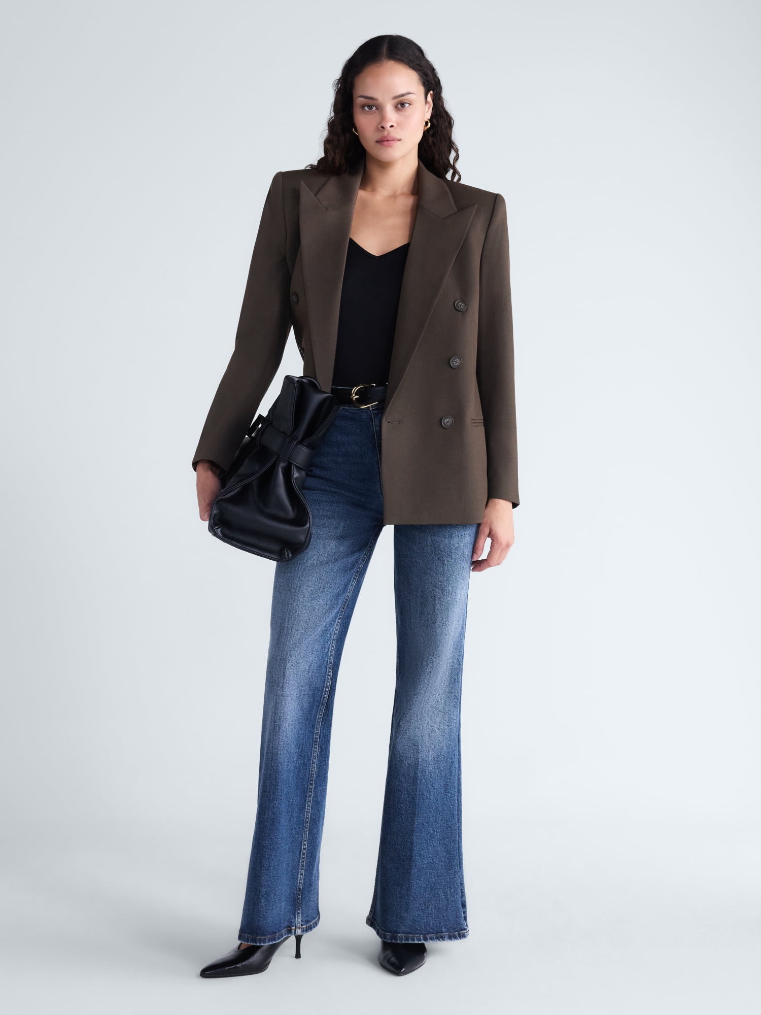 Scoop Women's Double Breasted Blazer, Sizes XS-XXL