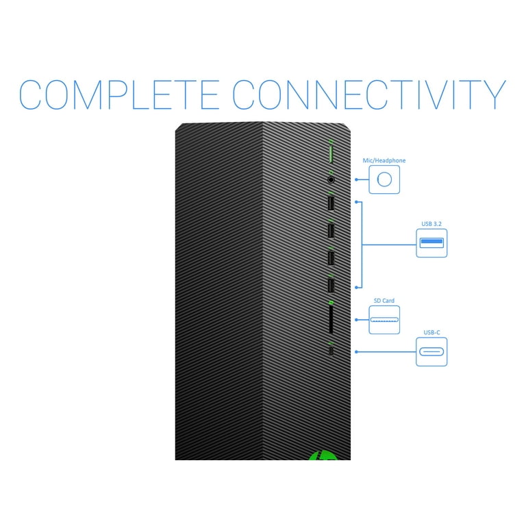 HP Pavilion TG01 Prebuilt Gaming Tower, AMD Ryzen 5 5600G