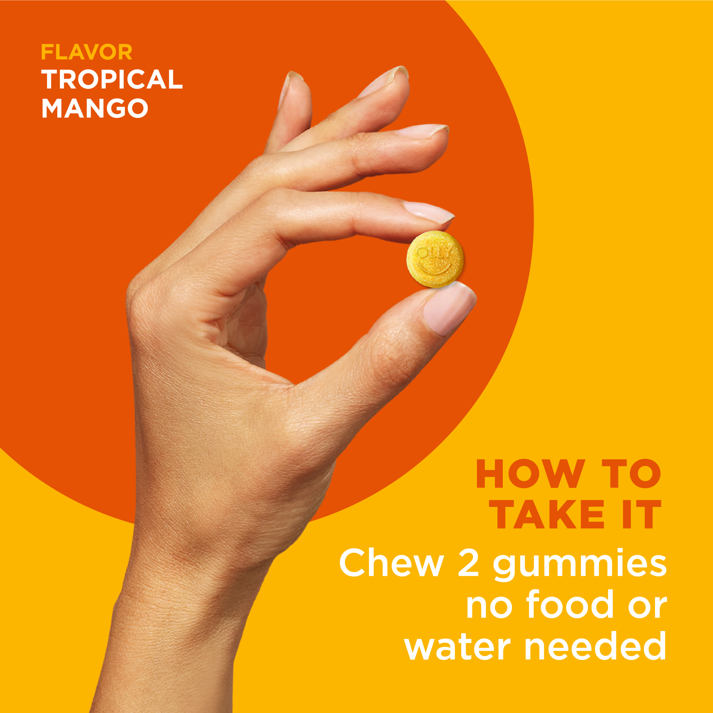 OLLY Probiotic Gummy, Immune & Digestive Health, Probiotic Supplement, Mango Flavor, 50 Ct - image 6 of 11
