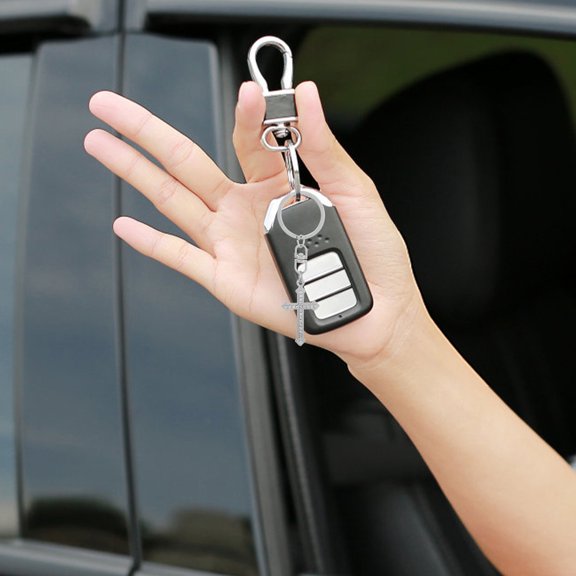 Niceauty Cross Shape Cross Keychain Zinc Alloy 1Pack Key Accessory For Handbags