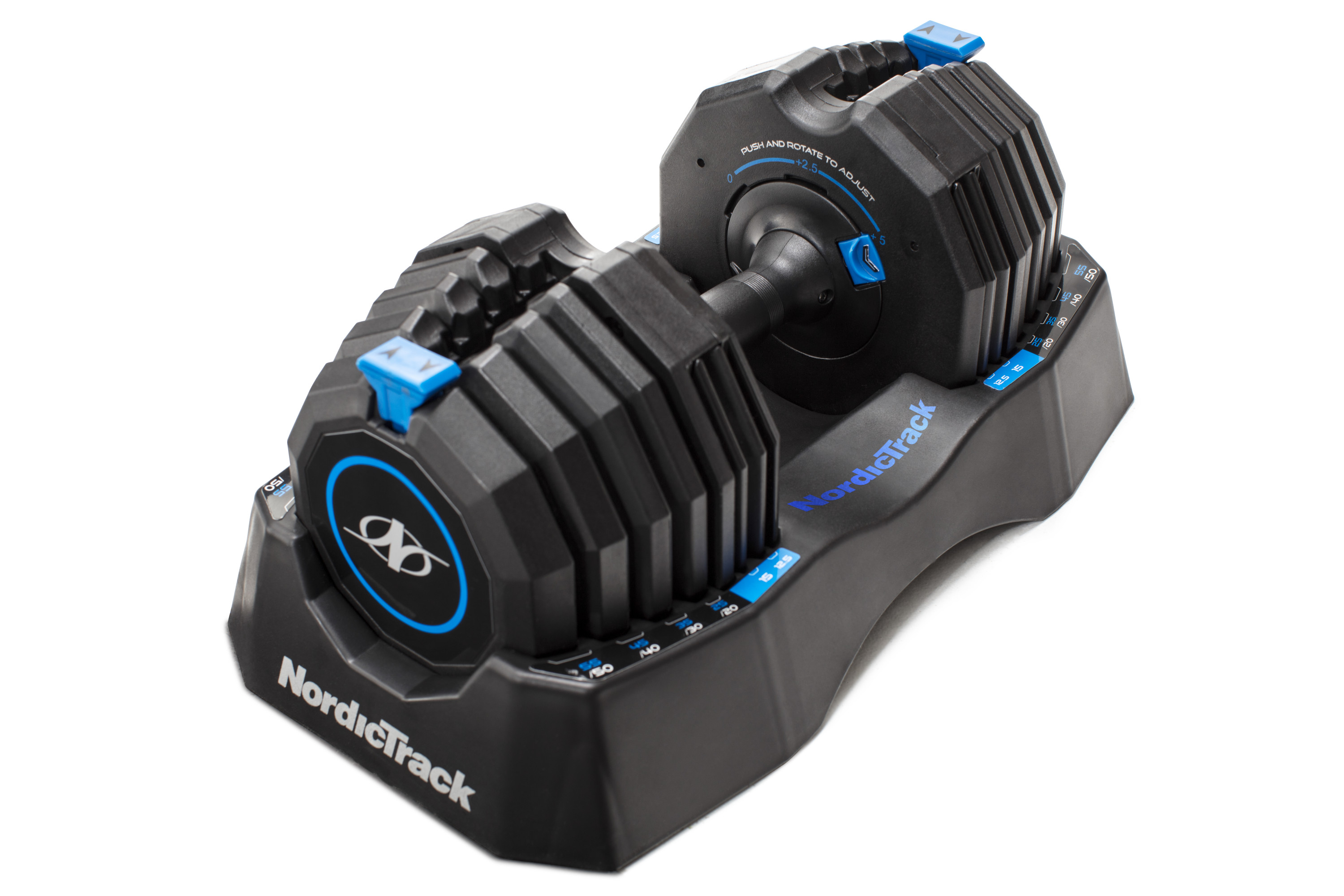 NordicTrack Select-A-Weight 55 lb. Adjustable Dumbbells with Fitted Storage Tray, Sold as Pair - image 3 of 59