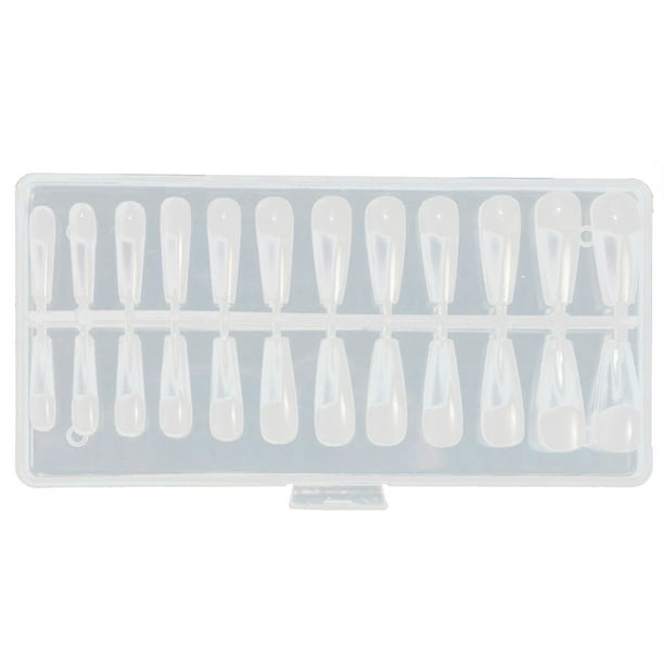 Uñas 120 Piezas Tubo De Agua Transparente Uñas Uñas Transparente Cobertura Total Presionado En Las Uñas Para DIY Uñas Práctica De Salón De Uñas