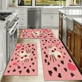 thumbnail image 6 of Floral Kitchen Rugs Sets of 3, Non Slip Kitchen Rugs and Mats Washable Farmhouse Kitchen Rugs Floral Kitchen Floor Mat Carpet Runner Rugs for Hallway Laundry Room, 6 of 12