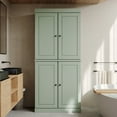 thumbnail image 6 of 100% Solid Wood 32" Bathroom Cabinet with Solid Doors and Adjustable Shelves, 6 of 6
