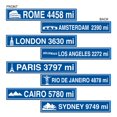 thumbnail image 2 of Club Pack of 48 Blue and White Travel Street Sign Cutout Party Decors 24", 2 of 2