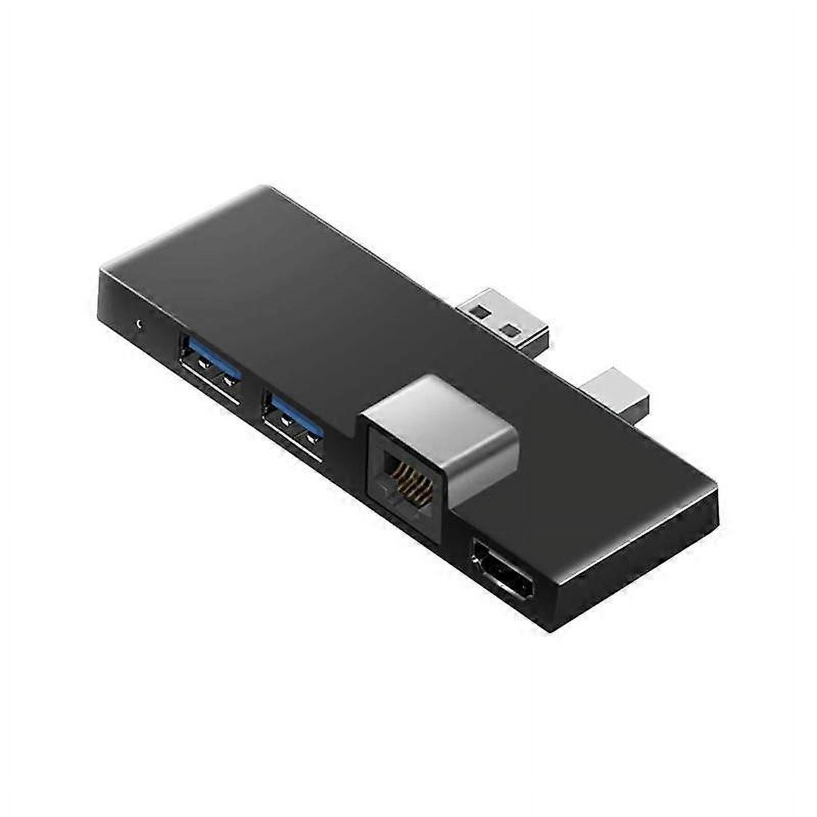 For Surface Pro 4 5 6 Docking Station Hub with 4K -Compatible TF Card Reader Gigabit Ethernet 2 USB