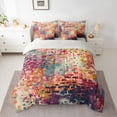 thumbnail image 3 of Homewish Teens Graffiti Art Twin Bedding Sets 7-Piece, Modern Fashion Artwork Bedding Comforter Set, Vintage Oil Printing Reversible Sheet Sets, Luxury Bedroom Decor, 3 of 8