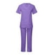 thumbnail image 2 of Conjunto de uniforme exfoliante para mujer, centro de belleza, cuidado de mascotas, ropa suave, uniformes de enfermería Púrpura, 2 of 8