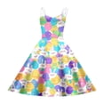 thumbnail image 4 of Easter Dresses for Girls Cute Print Spaghetti Strap A-Line Dress Summer Dresses Girls Dresses for Girls 9-10 Years, 4 of 4