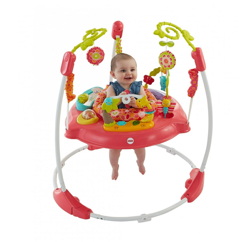 FisherPrice Pink Petals Jumperoo with Lights & Sounds