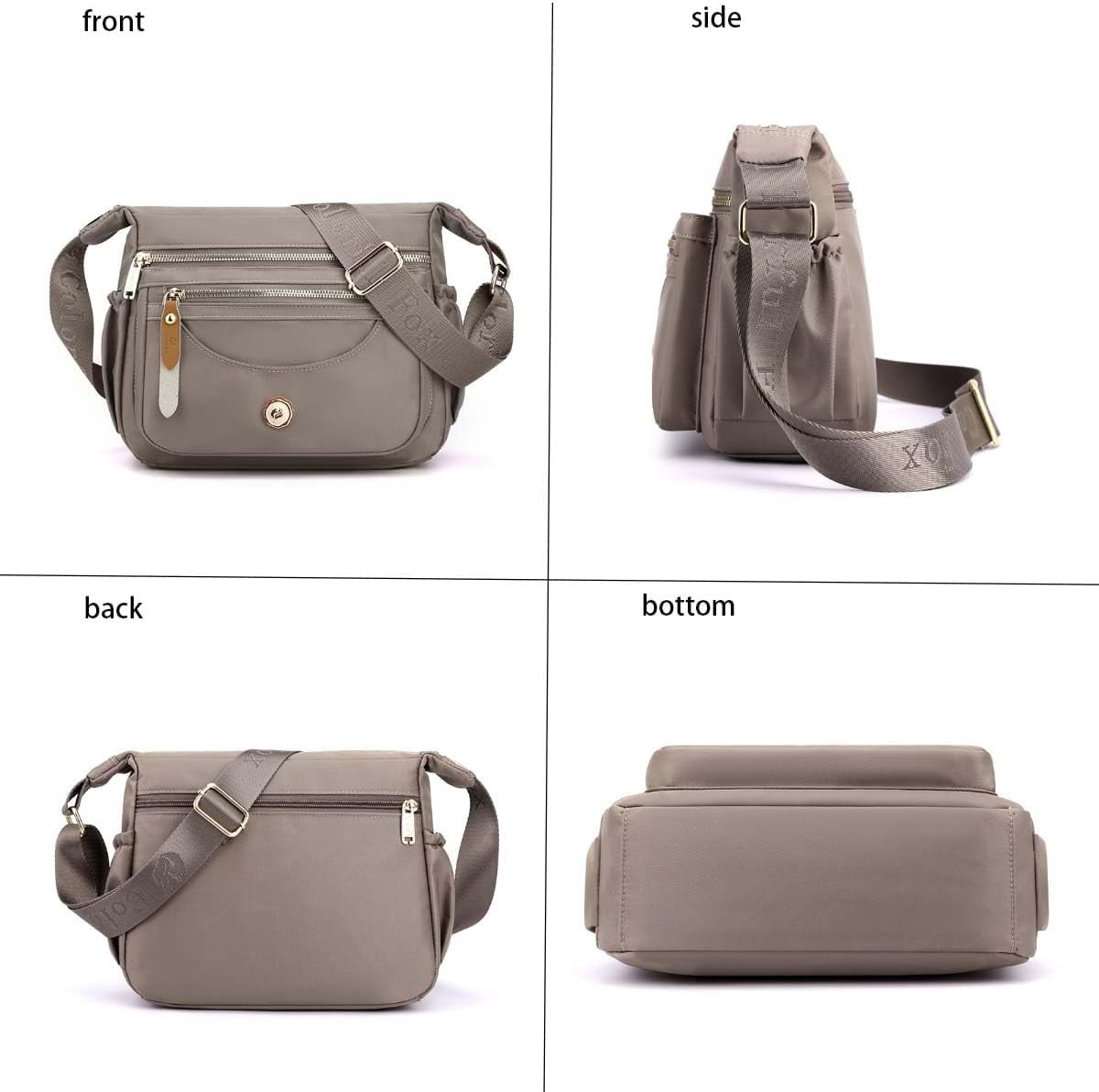Crossbody Bags for Women Multi-Pockets Shoulder Bag Purses Waterproof Travel Satchel