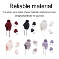 thumbnail image 3 of stanreset 1 Set Beanie Hat Comfortable Baby Hats Children Gloves Exquisite Outdoors Clothes Wool Accessory for Resisting Coldness Gray S 1-3 years old, 3 of 8