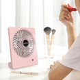 Desk Fan Battery Operated Fan Rechargeable 180Tilt Folding Personal Fan