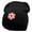 Black, variant on Poker Chip Embroidered 8 Inch Short Beanie - Dk Green OSFM