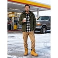 thumbnail image 5 of Wantdo Men's Puffer Jacket Winter Thicken Cotton Coat Snow Jacket with Hood Army Green M, 5 of 11