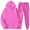 A30829-Hot Pink, variant on LISTHA Mens Casual Two Piece Plain Sweatsuits Loose Hoodie Sweatshirt Stretchy Sweatpants Set Fall Basic Matching Tracksuit Outfit Blue L