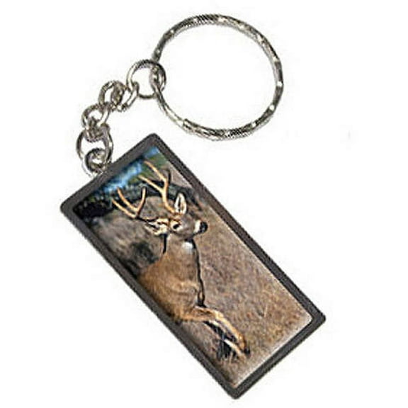 Deer Hunting Keychain Key Chain Ring