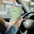 thumbnail image 6 of Uemuo Spring Gnomes Print Travel Coffee Mug ,20oz Double-walled Car Cup ,Stainless Steel Insulated Tumbler Leak-proof Travel Cup Reusable Straw Car Cup-Without Straw, 6 of 8