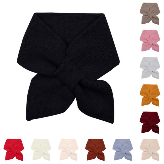 Daznico Winter Knitted Neck Warmer Scarf Loop Thermal Lined Collar for Cold Weather