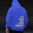 thumbnail image 2 of Gerichy Hoodies for Men Loose Solid Hooded Sweater Top Hoodies for Men Blue,M, 2 of 5