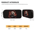 thumbnail image 5 of Xixirimido Cool Panda and Skull Print Kids Backpack Set for Boys Girls 17in School Backpack & Lunch Bag & Pencil Bag 3 in 1 Set for School Picnic Travel Daypack, 5 of 6