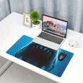thumbnail image 5 of Bingfone Open-Mouthed Shark Large Gaming Mouse Pad,Extended Desk Mousepad with Stitched Edges,Non-Slip Base,Water Resist Keyboard Pad for Gamer, Office & Home, 29.5 x 16 in, 5 of 6