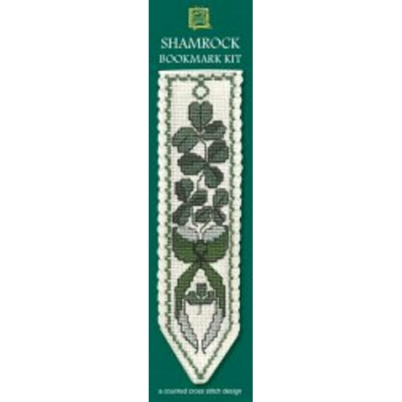 Irish Shamrock Bookmark - Cross Stitch Kit