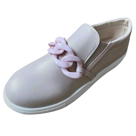 

nsendm Women Casual Shoes Shoes Color Leisure Laceup Women s Casual Breathable Women Casual Shoes Slip on with Heel Beige 9
