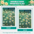 thumbnail image 5 of Spring Summer Garden Flag Daisy flowers 12×18 Inch Double Sided Outside Welcome Flag Small Burlap for Seasonal Outdoor Yard Decoration, 5 of 6