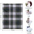 thumbnail image 4 of Blue Green Plaid Checkered Pattern Blanket,Comfortable Soft Flannel Throw Blanket,All Season,Warm Lightweight Blankets for Sofa Bed Couch Living Room Chair,30"x40", 4 of 4