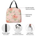 thumbnail image 7 of Blush Pink Tulip Floral Lunch Bag Thick Aluminum Foil Cooler Tote for Women Work Picnic Gift, 7 of 7