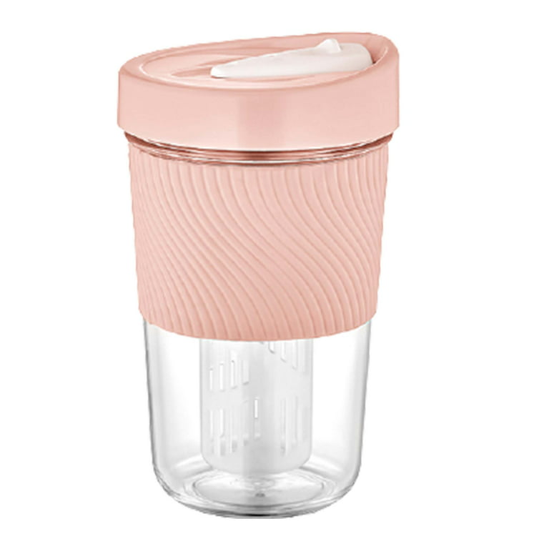 Fruit Infuser Water Bottle with Lid, Round Tritan Tumbler with