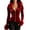 Wine, variant on Iyufng Fitted Velvet Zip Up Jackets for Women Long Sleeve with Faux Fur Collar and Cuffs Slim Cropped Outerwear