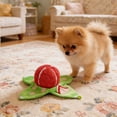 thumbnail image 4 of 1Pc 10In Interactive Pet Snuffle & Treat Dispensing Toy With Crinkle Paper, Durable Plush Fruit-Shaped Enrichment Toy For Hiding Snacks, Reducing Boredom And Encouraging Natural, 4 of 6