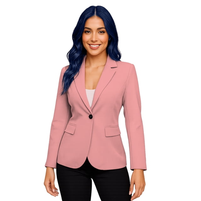 Saco clásico de Mujer Elegancia y Estilo Palo de rosa Extra Grande