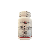 LifeLink's CDP-Choline (Citicoline) | 250 mg x 60 caps | Gene Regulation, Repair Nerve Tissue, Regulate Hormones, Improve Mood, Brain Health | Gluten Free & Non-GMO | Made in the USA