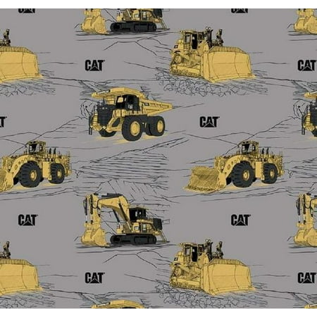 

Handmade Placemat or Table Runner CAT Equipment Gray