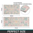 thumbnail image 7 of Pink Floral Pattern Kitchen Rugs Sets Of 2,Anti Fatigue Kitchen Mat Rugs Non Slip Washable,Decorative Kitchen Floor Mats for Kitchen,Sink,Laundry,17"x30"+17"x47", 7 of 7
