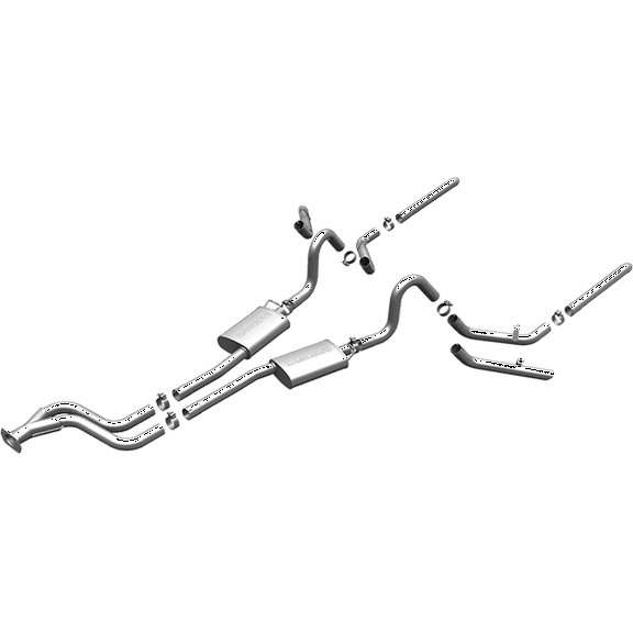 MagnaFlow SYS C/B 84-87 Buick Regal V6 3.8L Turbocharged SS 2.5in Street Series Dual Split Rear Exit