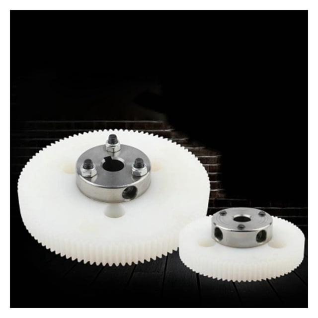 80/100 Teeth 14mm Bore 102/128mm O.D Nylon Timing Pulley For Engraving Machine ,Easy Installation