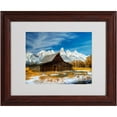 thumbnail image 2 of Trademark Fine Art "Iconic Barn Grand Teton" Matted Framed Art by Pierre Leclerc, 2 of 2