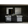 thumbnail image 3 of Zilara 84 in W Black and Grey Double Bath Vanity, Castle Grey Marble Top and Faucet Set, 3 of 12