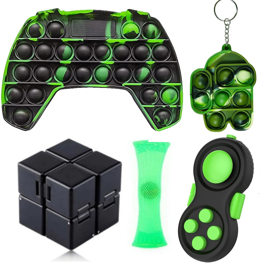 Game Controller Fidget Toy Bubble Sensory Stress Relief Hand  Gamepad Toys Kids 