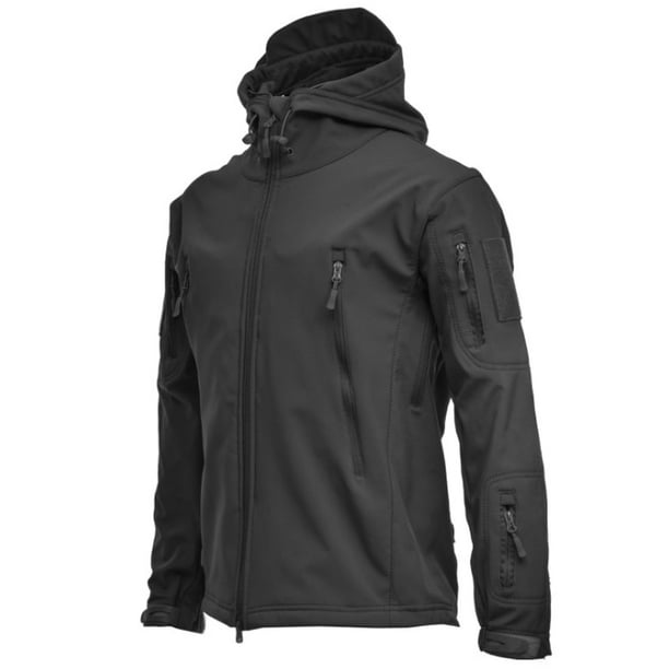 Chaqueta de camuflaje de talla grande de invierno para hombre, chaqueta táctica militar de concha suave de tiburón, cazadora impermeable cálida para hombre, ropa del Ejército de EE. UU. Tan Jianjun unisex