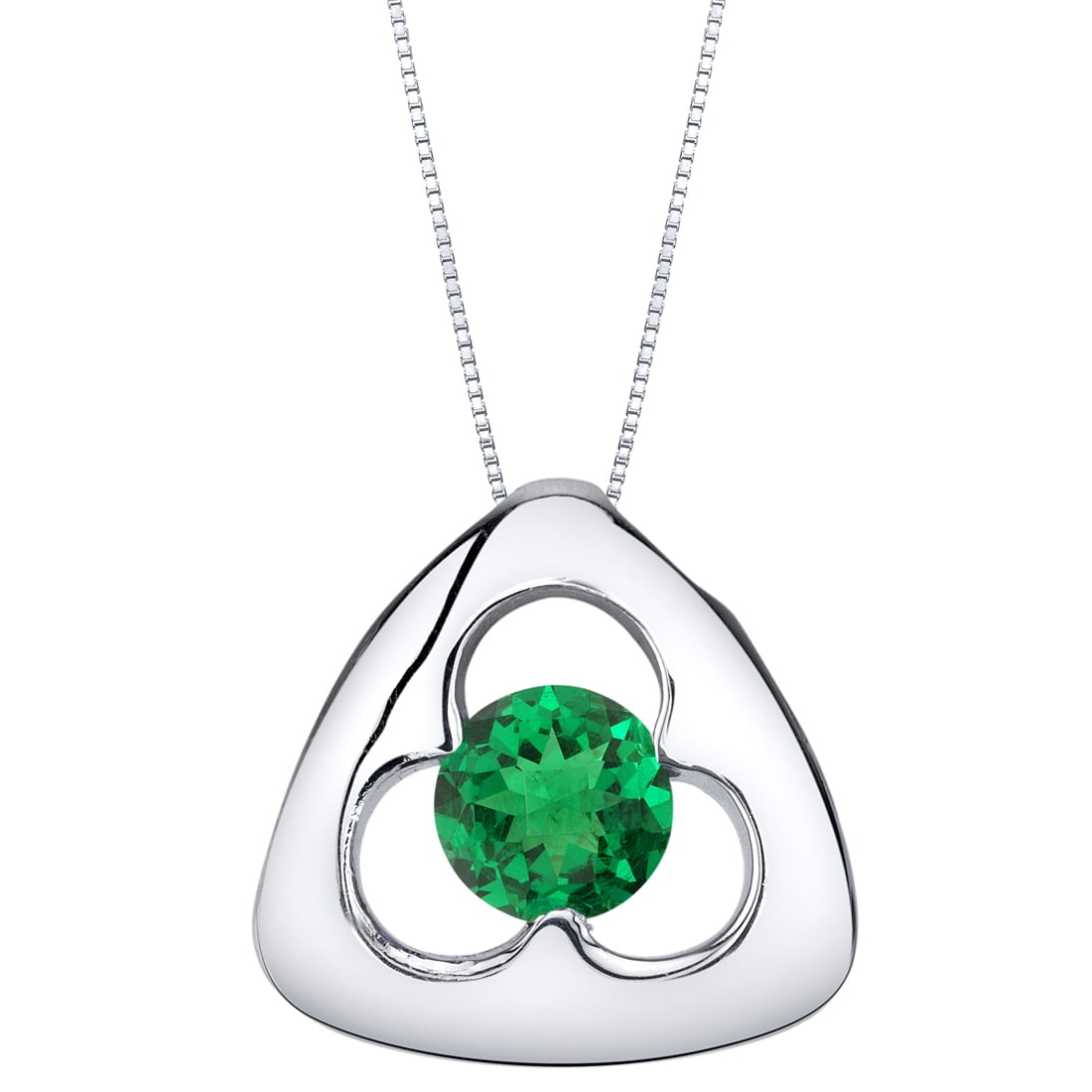 simulated emerald pendant