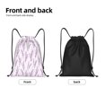 thumbnail image 5 of Kdxio Lavender Flowers Print Drawstring Backpack Bag,Waterproof Draw String Back Sack, Gym Drawstring Bags Swim Bag For Unisex, 5 of 9