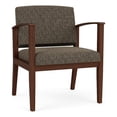 thumbnail image 1 of Pemberly Row Reception Waiting Oversize Guest Chair/Walnut Wood/Brown, 1 of 5