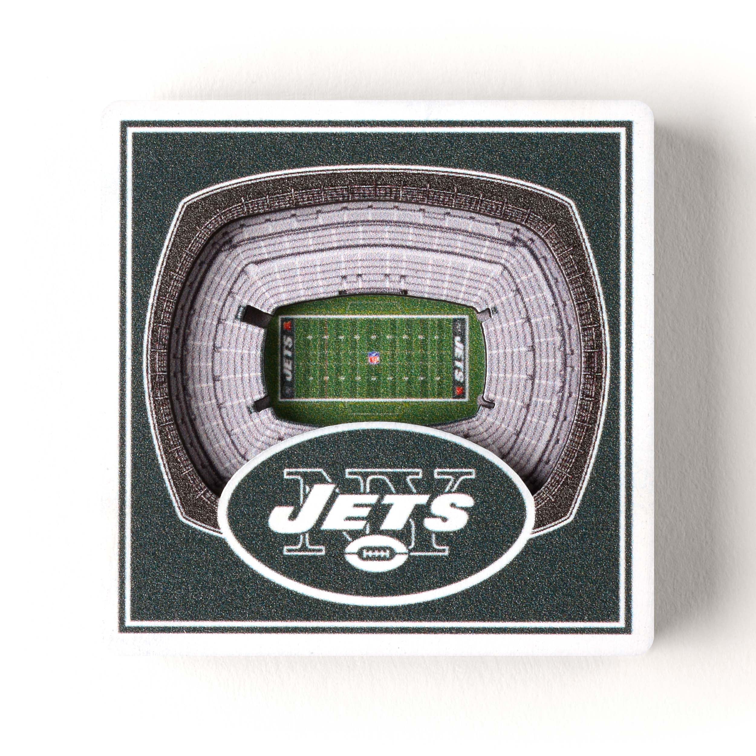 YouTheFan NFL New York Jets 3D StadiumView Magnet